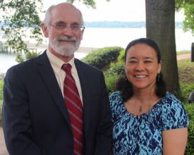 Ms. Jenny Dreyer with VIMS Dean and Director John Wells following the Awards Ceremony.