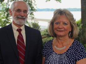 Ms. Carol Tomlinson with VIMS Dean and Director John Wells following the Awards Ceremony.