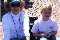 Ms. Diane Perry and her granddaughter during VIMS Marine Science Day.